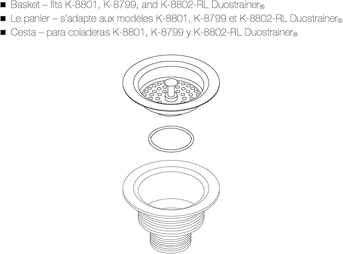 KOHLER Strainer Cup Assy