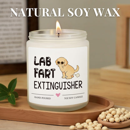 Funny Dog Lovers Lab Candle Labrador Retriever Gifts for Women Dog Mom Mothers Day Christmas Birthday Gifts for Girlfriend Sister Bestie Best Friend Her Wife Presents Lavender Scented Soy Candle