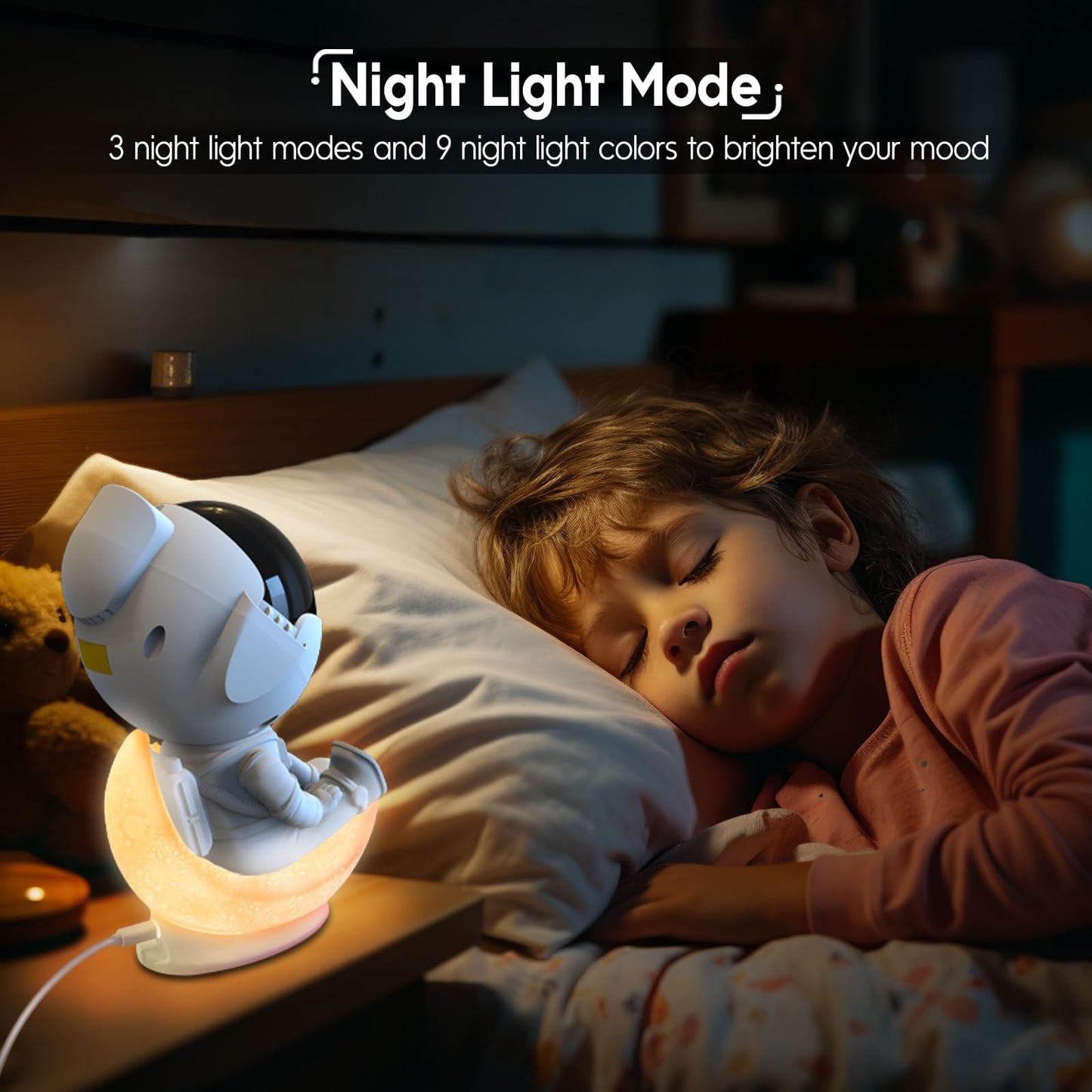 Rossetta Astronaut Galaxy Projector, Star Lights for Bedroom, Night Light Projectors with Timer and Remote, Kids Adults Room Decor Aesthetic, Gifts for Christmas, Birthdays