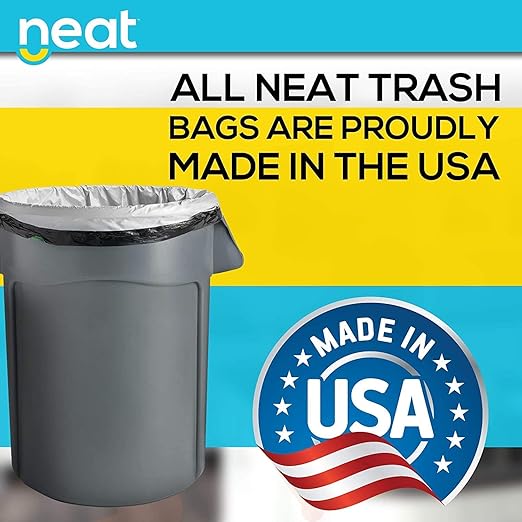 Neat Tall Kitchen 30 Gallon Drawstring Trash Bags