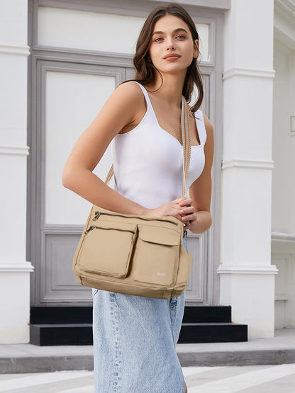 CLUCI Travel Purses for Women, Waterproof Nylon Crossbody Bags for Woman Trendy, Anti Theft Shoulder Handbags for Ladies