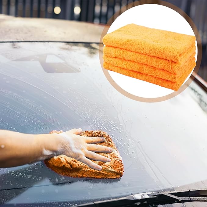 4 Pcs Extra Large Microfiber Cleaning Cloth, Lint and Streak Free