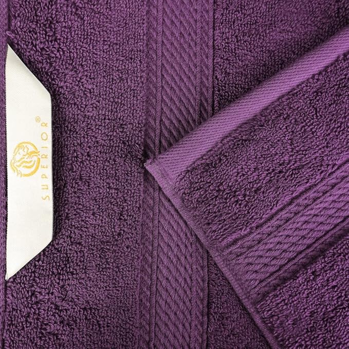 SUPERIOR Egyptian Cotton Pile 3 Piece Towel Set, Includes 1 Bath, 1 Hand