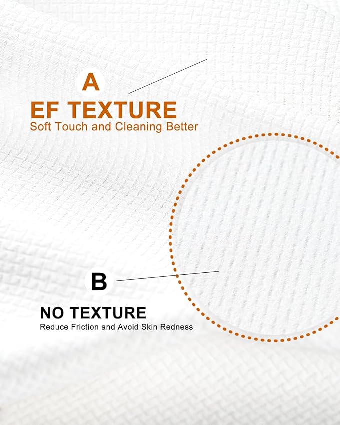 Disposable Face Towel, Biodegradable Facial Towels 9.8"×9.8", Makeup Remover