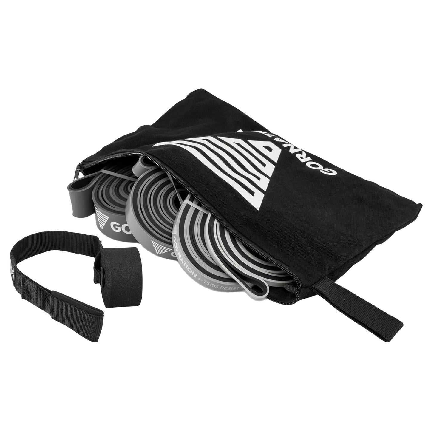 GORNATION Resistance Bands, Elastic Bands, Exersice Band, Pull Up Bands, Gymnastics Equipment for Home Workouts, Equipment for Fitness, Calisthenics & Gym, Resistance Bands Single & Set (Door Anchor)