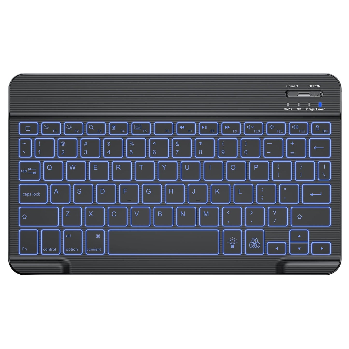 OMOTON Bluetooth Keyboard, Backlight Wireless Rechargeable Keyboard for iPad, iPad Pro, iPad mini, iPad Air with Illuminated LED (White)