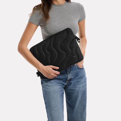 tomtoc 360 Protective Puffy Laptop Sleeve for 13-inch New MacBook Air M4/M3/M2/M1 (2025-2018) A3240 A3113 A2681 A2337, 13-inch MacBook Pro M2/M1, 13" iPad Pro M4 & Air M3/M2, Quilted Soft Puffer Bag