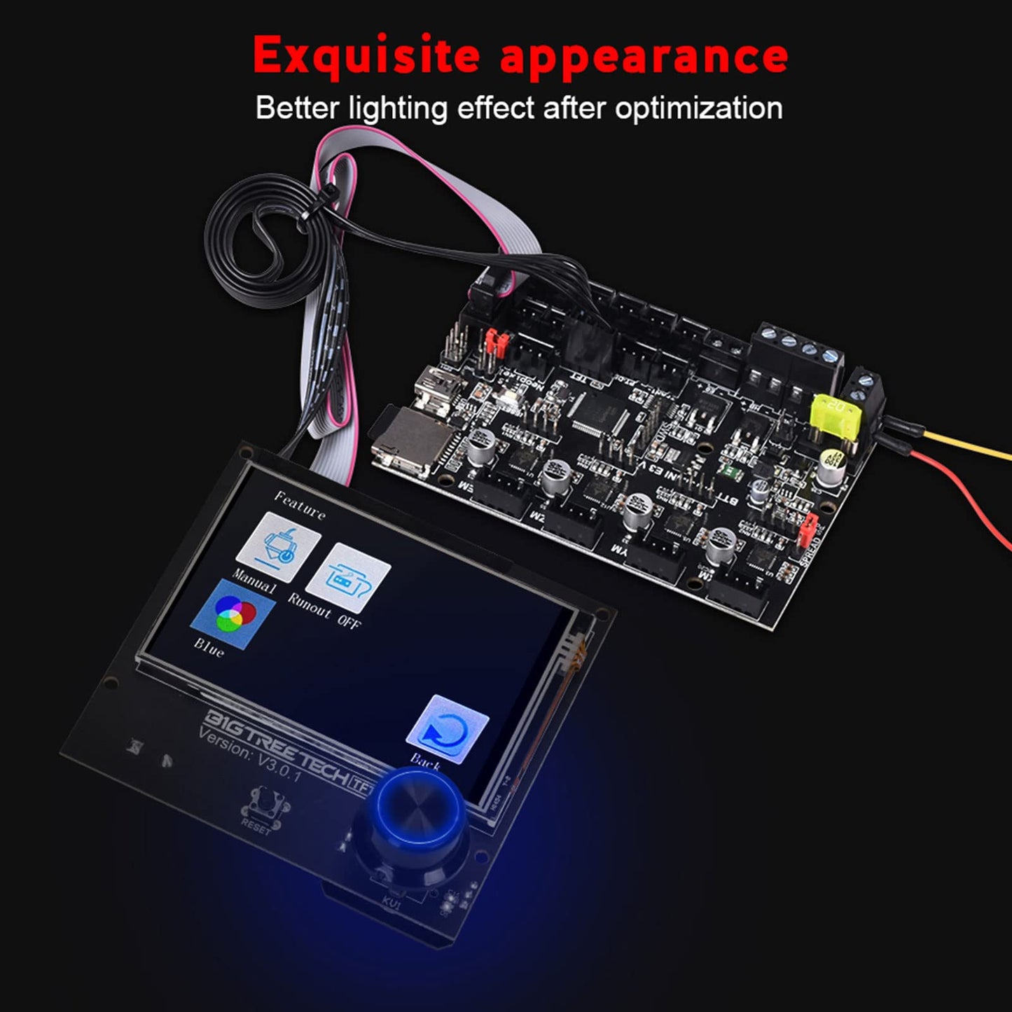 BIGTREETECH SKR Mini E3 V3.0 Control Board, with TFT35 E3 V3.0.1 Graphic Smart Display Panel Board New Upgrade 3D Printer Parts