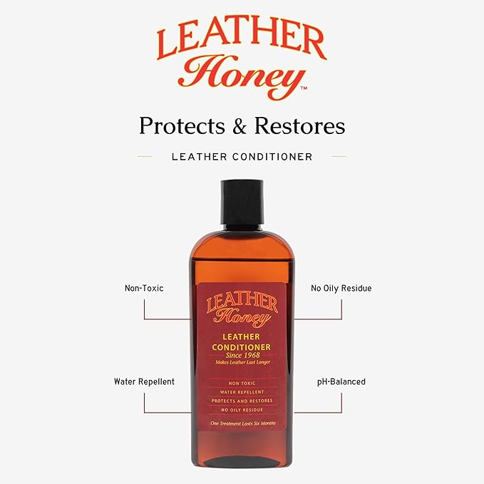 Leather Honey Leather Conditioner, Since 1968.