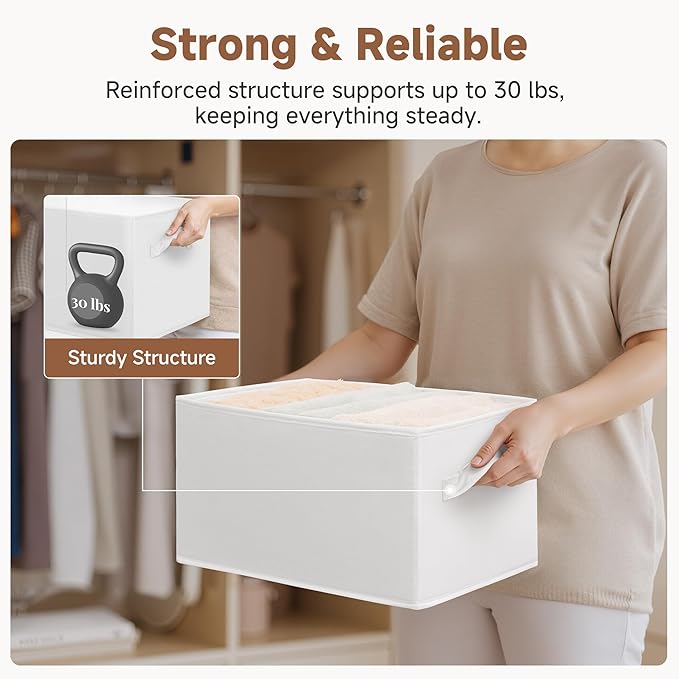 StorageWorks Collapsible Shelf Baskets, Storage Bins