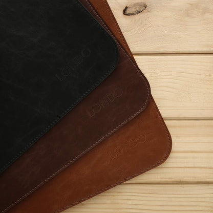 LONDO Leather Mousepad - Extended Desk Mat - Smooth Surface & Non-Slip Base