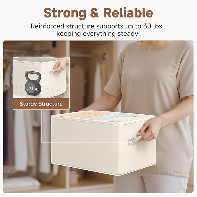 StorageWorks Closet Organizers and Storage Bins, Fabric Storage Baskets