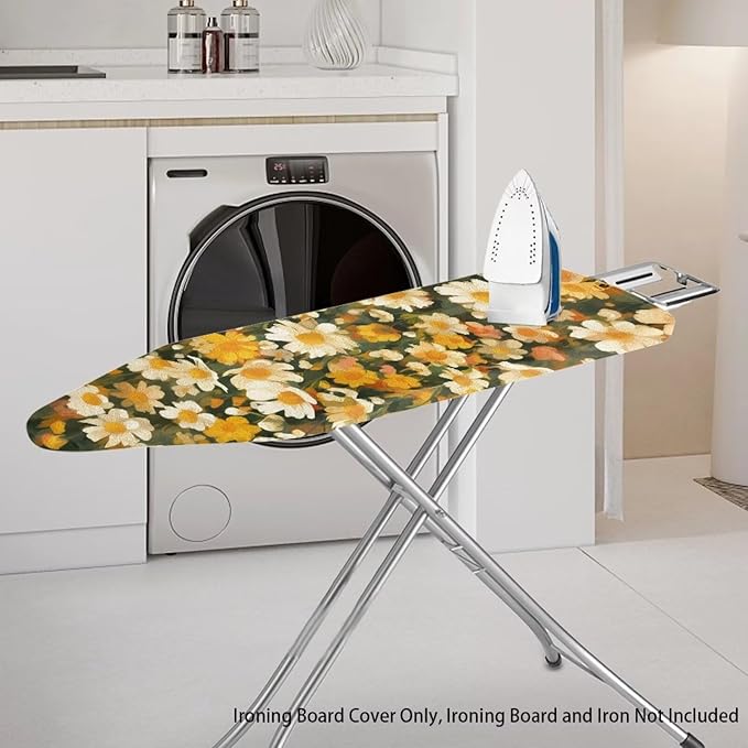 Painting Flower Ironing Board Pad and Cover Durable Thick Daisy Ironing Board