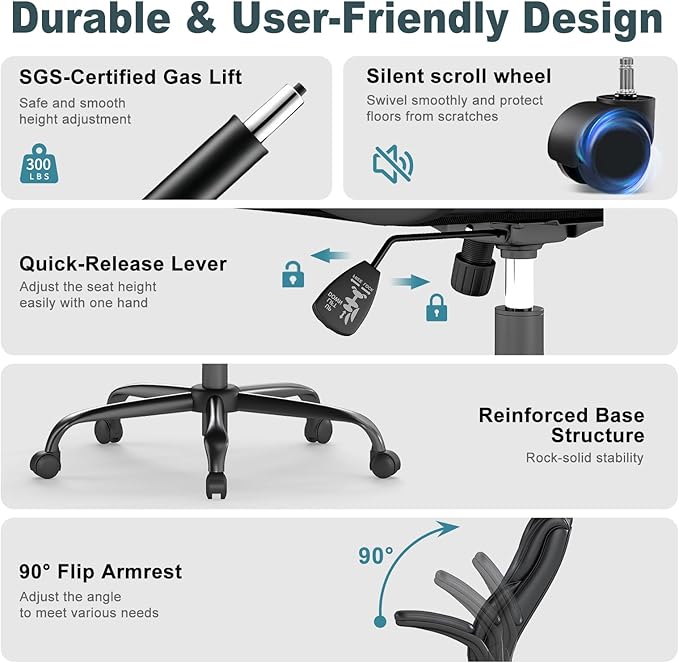AnyGod Executive Office Chair, Comfy Ergonomic Computer Desk Chairs