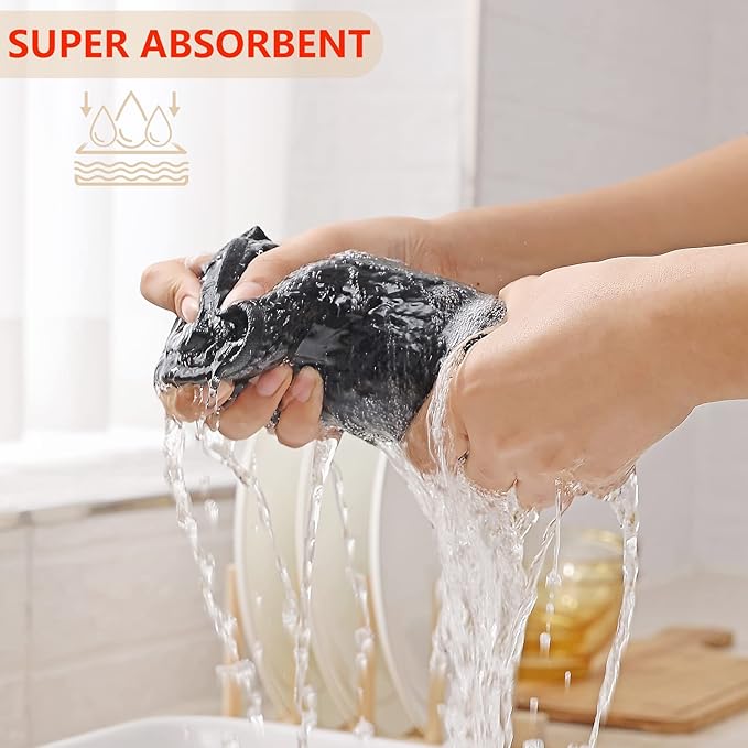 Kitinjoy 100% Cotton Waffle Weave Kitchen Hand Towels