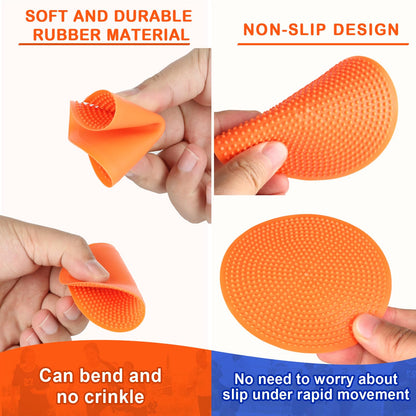 ZIECE 4inch Poly Spots Spot Markers for Gym Floor, 24 Pcs Flat Cones Non-Slip Rubber Floor Dots Agility Markers for Soccer Basketball Sports Speed Training, Dance, Classroom Activities