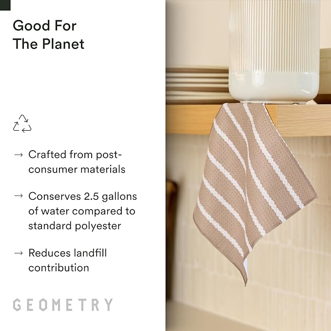 GEOMETRY Dishcloth – Evergreen Collection – Quick-Dry, Ultra-Absorbent