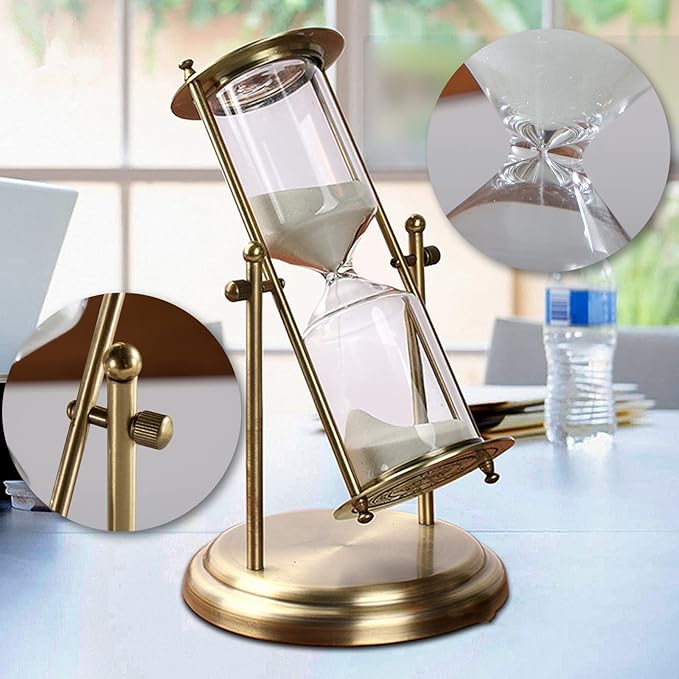Embossed Golden Hourglass Timer