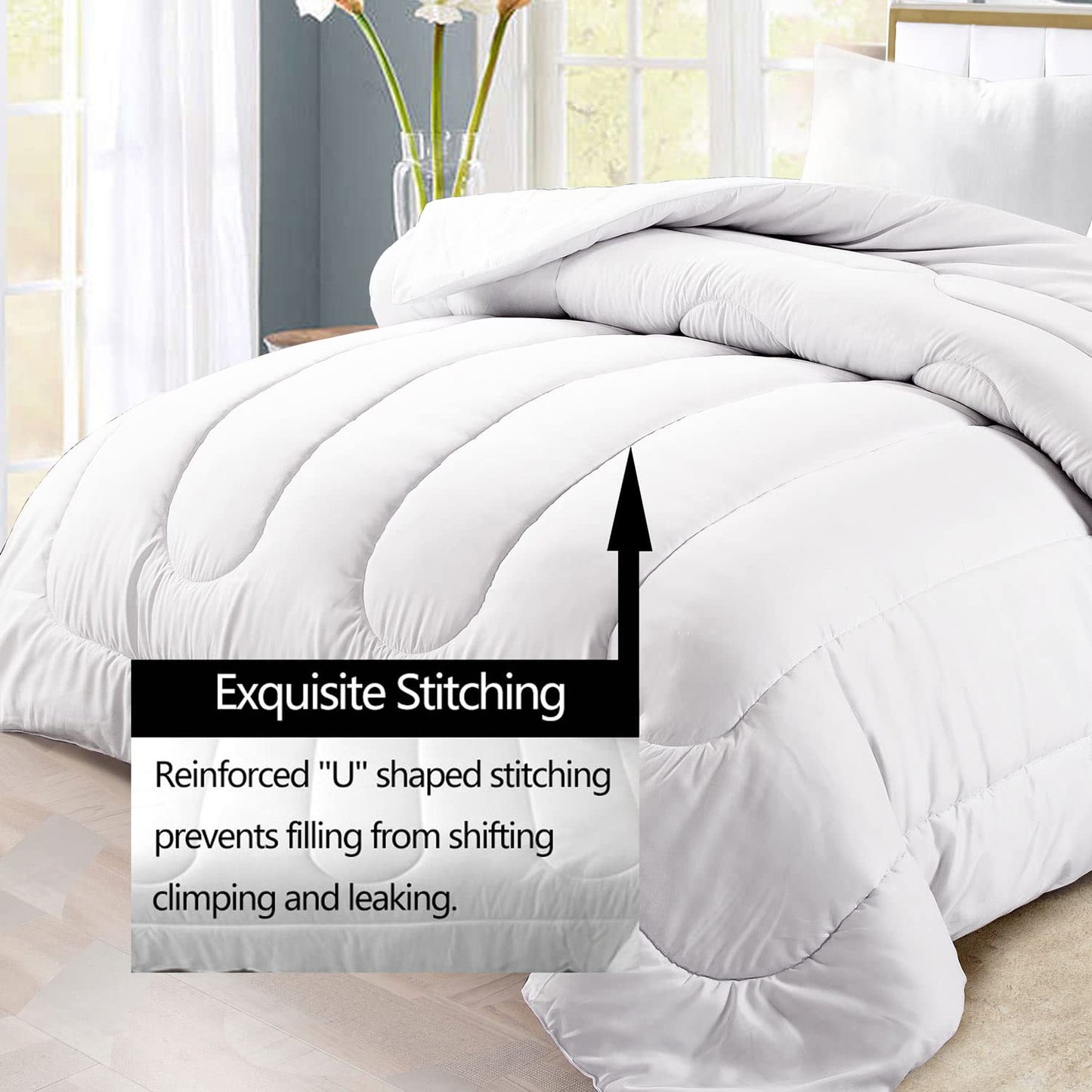 LUVIVIHOME 3PCS African American Black Girl Comforter Set, King Size Comforter Set, Bag High Heels Inspirational Quotes Black and White Bedding Quilt, Pink Bedroom Decor for Women, 2 Pillow Shams