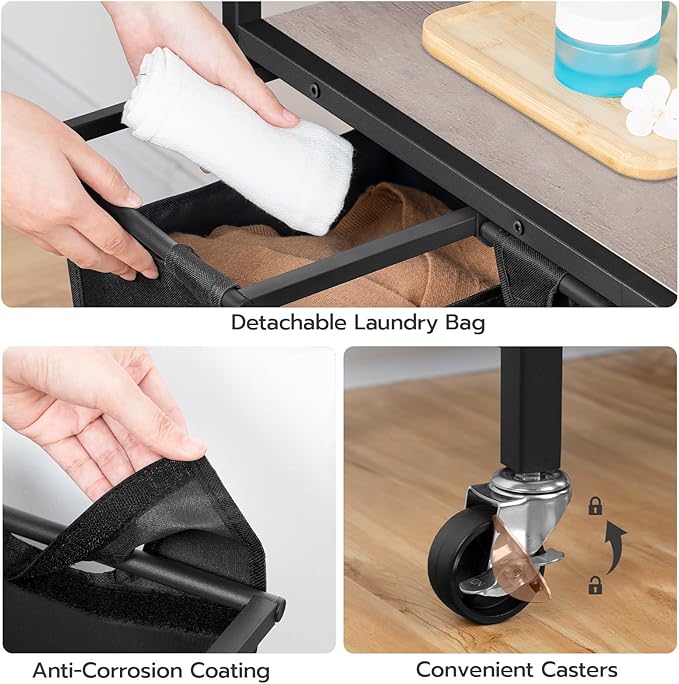 HOOBRO Laundry Sorter 3 Section, Laundry Hamper
