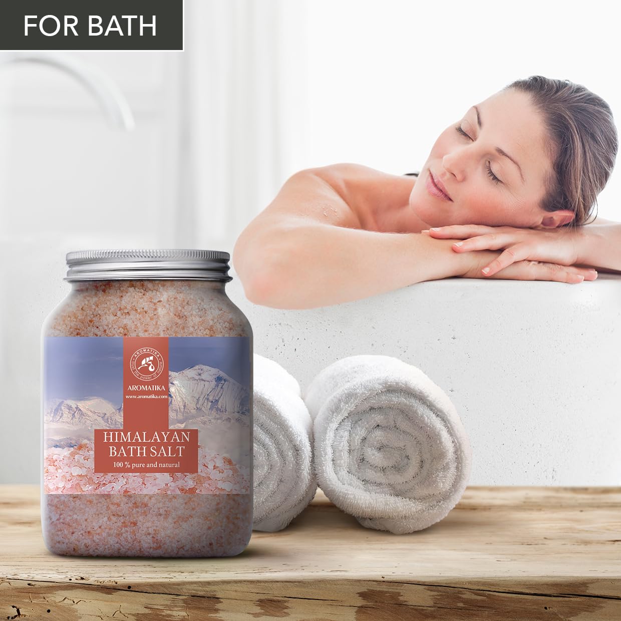 Himalayan Pink Crystals – Natural Mineral Salt – 2 × 46 oz Set – Coarse Crystals for Bath, Spa, and Home Relaxation – Skin Care, Body Soak, Aromatherapy
