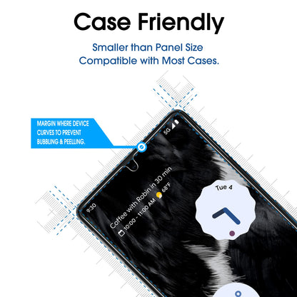 amFilm Designed for Google Pixel 10 Pro Pixel 10 / 9 / 9 Pro 6.3" Screen Protector: 2025/2024 Tempered Glass, Ultrasonic Fingerprint Compatible, Easy Installation Frame, Anti Scratch, Bubbles-Free,3 Pack