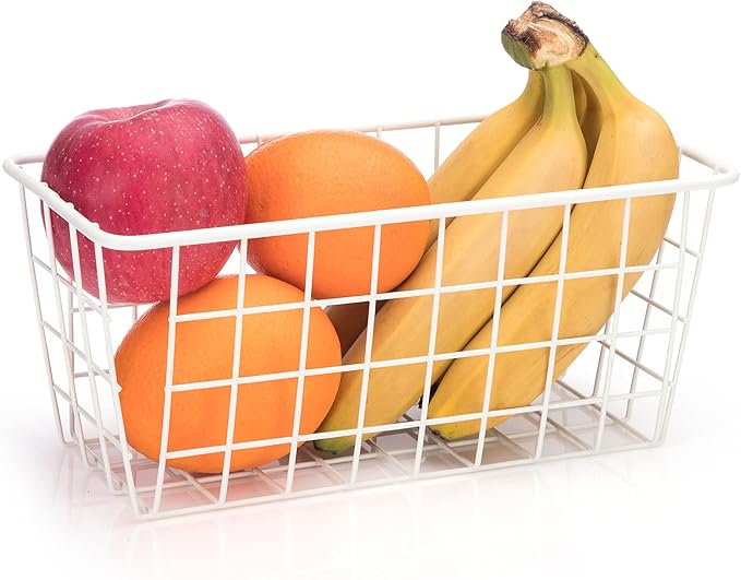 Hanging Kitchen Baskets Adhesive Sturdy Wire Storage Baskets