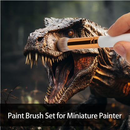 UNIMEIX Mini Blending Brushes for Card Making, Dry Miniature Painting Set Background Blender Paint Brushes Small Detailed Paint Watercolor Brushes (12 Pack)