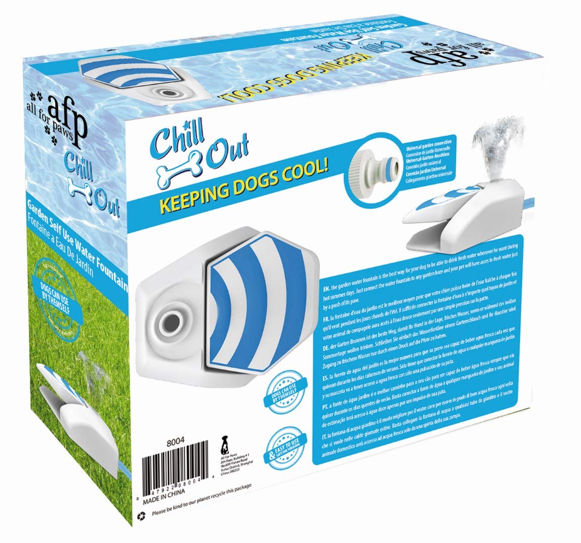 All For Paws Chill Out Garden Water Fountain for Dogs, 8.193 kg
