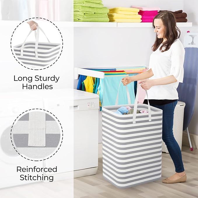 StorageRight Laundry Basket Hamper Large Collapsible Laundry Hamper