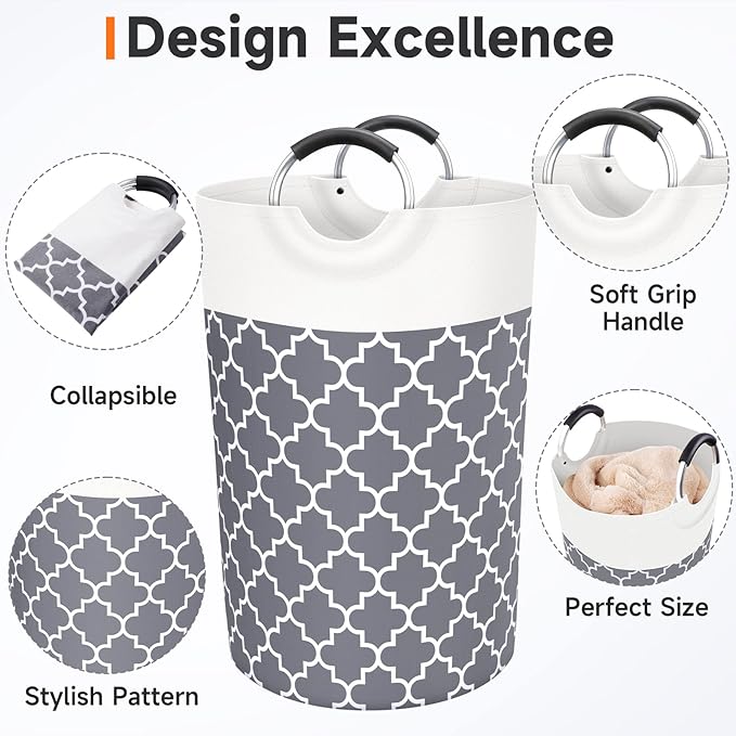 Large Laundry Basket Laundry Hamper Bag Washing Bin Clothes Bag Collapsible Tall