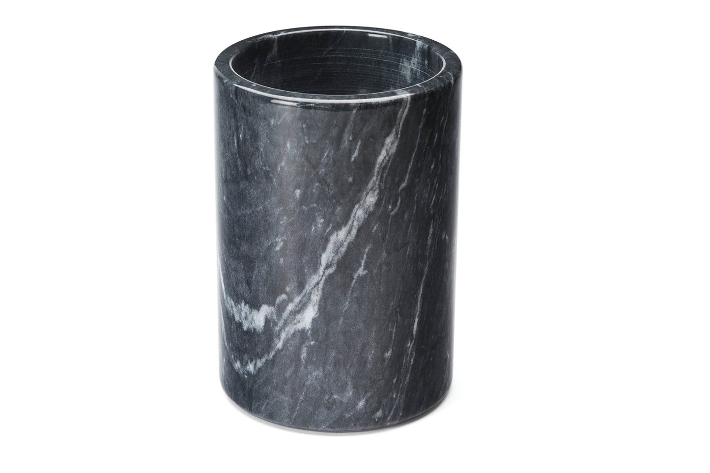 Fox Run Marble Wine Bottle Holder and Utensil Crock, Black