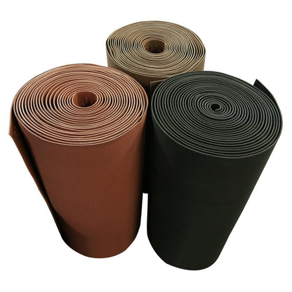 Rubber-Cal 03-161-BK-W-308"Safe-Grip" Slip-Resistant Traction Mats, 34" x 8' x 1/4", Black Rubber Runner