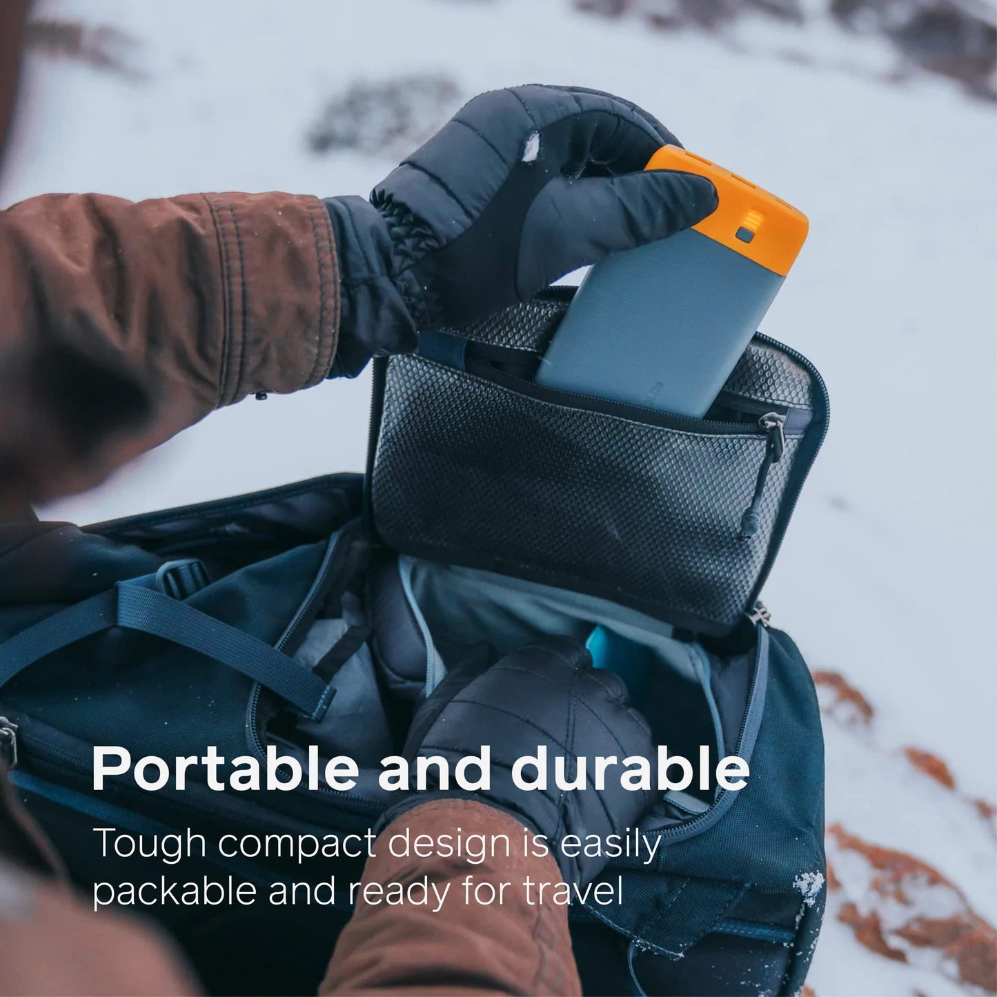 BioLite, Charge 20 PD, 6,000 mAh Multiple Device Portable Power Bank, 18 W USB-C in/Out and USB-A Out