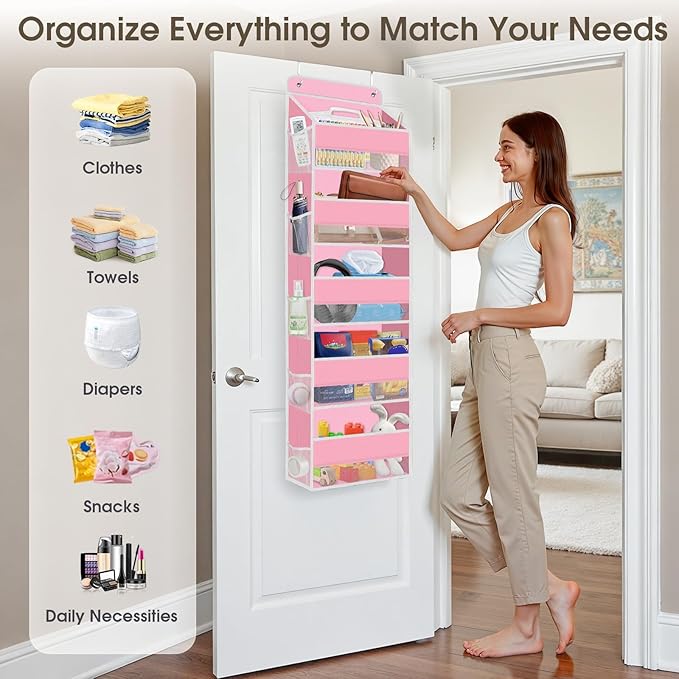 5-Tier Over The Door Organizer Hanging Storage Organizers