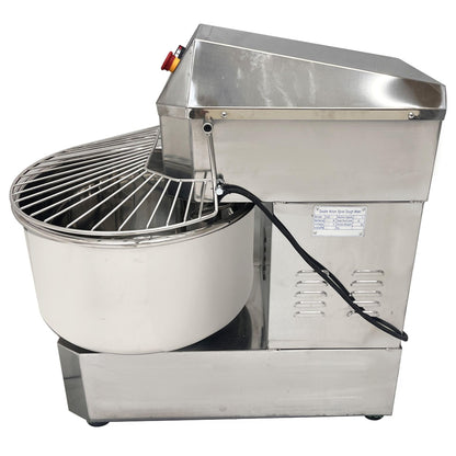 TECHTONGDA Commercial Dough Mixer 50L Food Mixer Stainless Steel Stand Mixer Dual Rotating Dough Kneading Machine with Double Speed Heavy Duty Pizza & Bread Dough Mixer for Restaurant Pizzeria 110V
