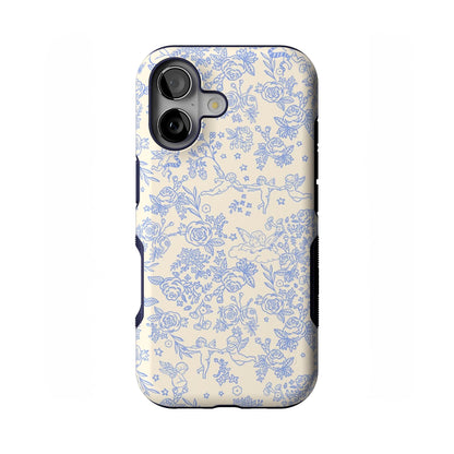 Casely iPhone 17 Case | Blue Stripes | Sunday Best | Compatible with MagSafe | Bold Protective Design
