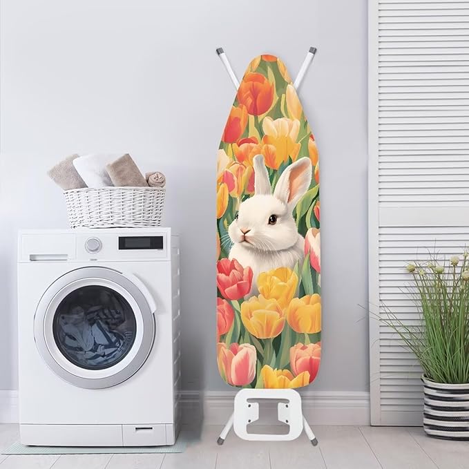 Tulip Ironing Board Cover Standard Size 15″x54″ Bunny Ironing Board Padding
