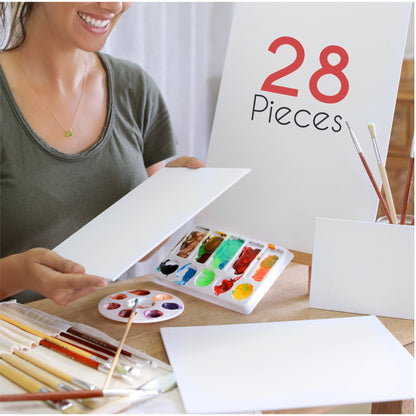 Canvas Painting Set of 28 Canvas – Multi Sizes – 13 x 18 cm, 20 x 25 cm, 24 x 30 cm, 30 x 40 cm – All Types of Painting