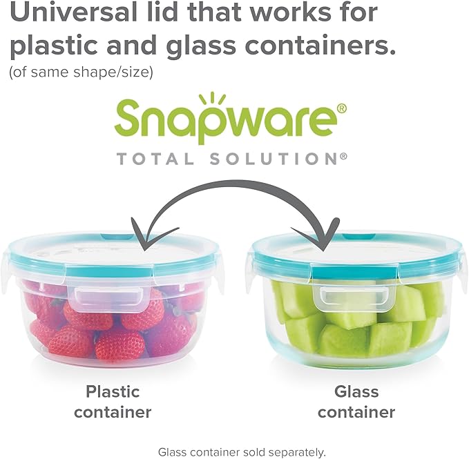 Snapware Plastic Total Solution 2-Pack Food Storage Containers Set, Leakproof &