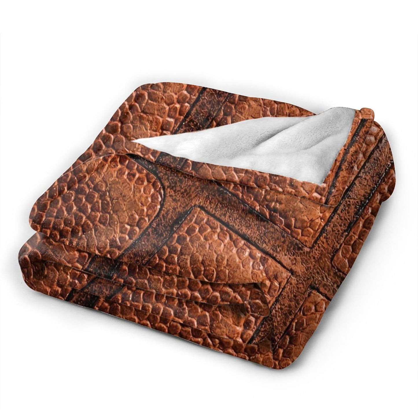 Gbuzozie Basketball Sport Theme Fleece Blanket Lightweight Ultra-Soft Basket Ball Texture Throw Blanket for Sofa Couch Bed Camping Travel - Super Soft Cozy Microfiber Blanket 60"X50"