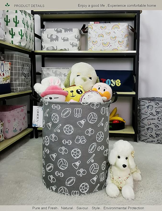 Round Waterproof Laundry Basket、Foldable Storage Basket、Laundry Hampers