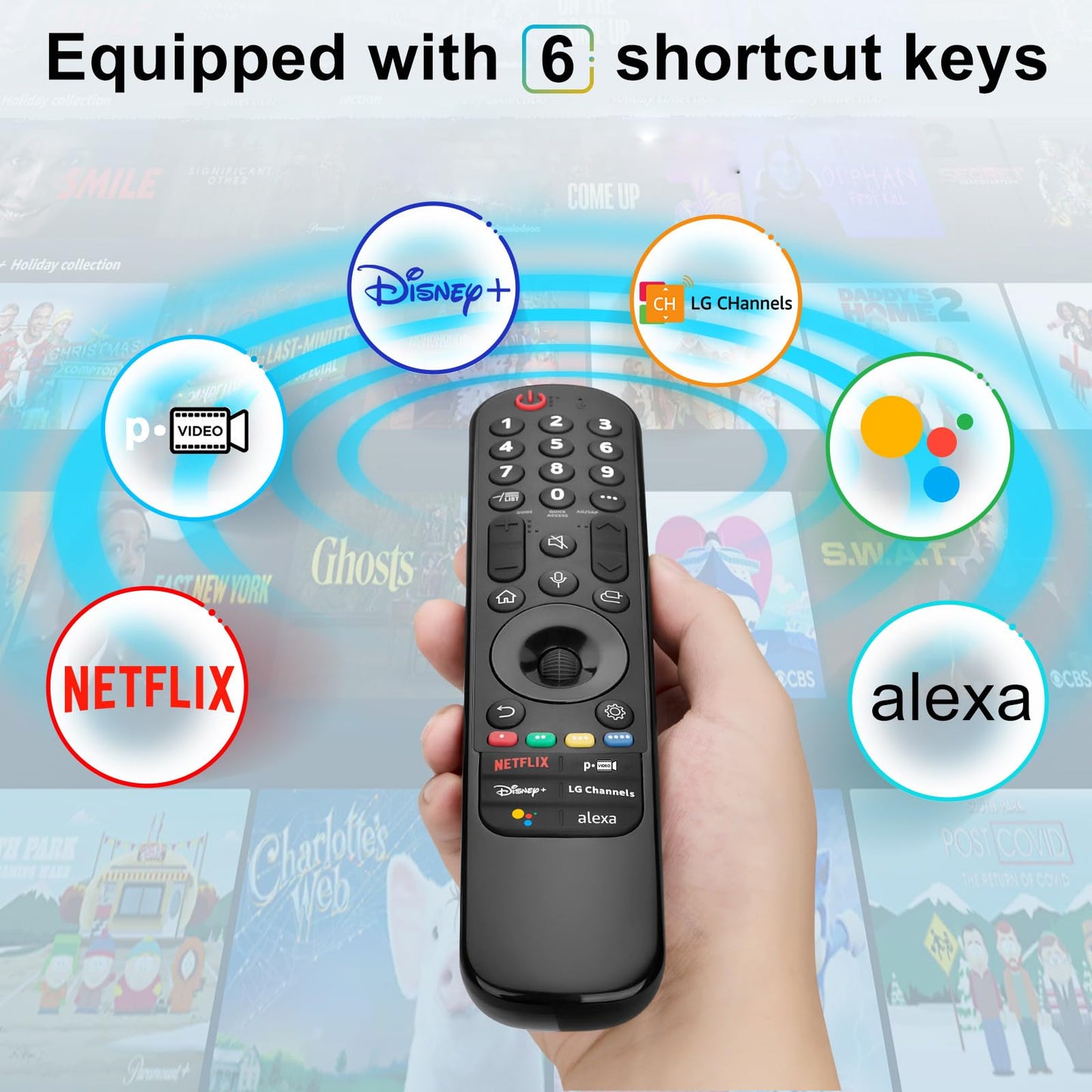 Voice Remote Replacement for TCL Android Smart TVs,RC813 with Google Voice Function