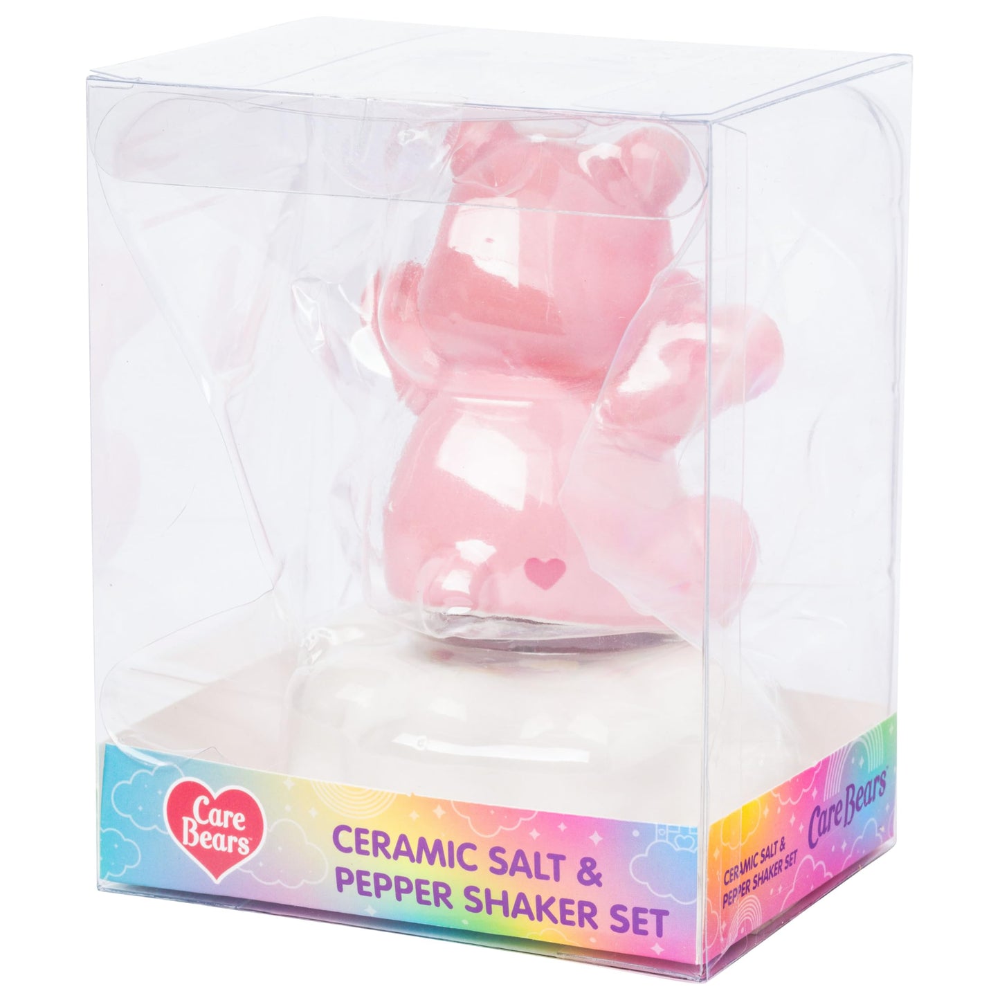 Silver Buffalo Care Bears 3d Ceramic Salt and Pepper Shaker Set Featuring Cheer Bear, 3.6” x 2.7” x 4.25”