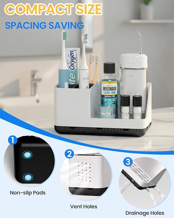 Toothbrush Holders for Bathroom Counter