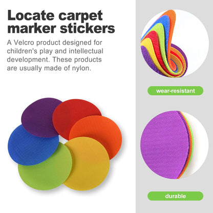 CeroDimo 30 Pcs Carpet Spot Markers, Carpet Markers, 4" Poly Spots, Rubber Circles for Gym, Floor Dots, Polyspots for Classroom, Teachers, Yoga, Decoration