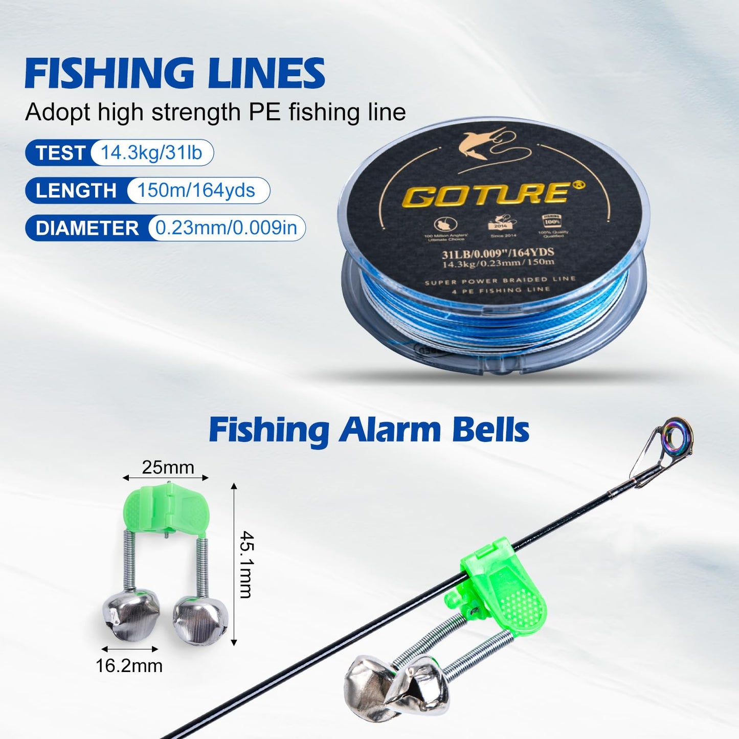 Goture Fishing Rod and Reel Combo - 7FT Carbon Fiber Telescopic Fishing Pole - Spinning Reel 9+1 Shielded Bearings Stainless Steel BB - A
