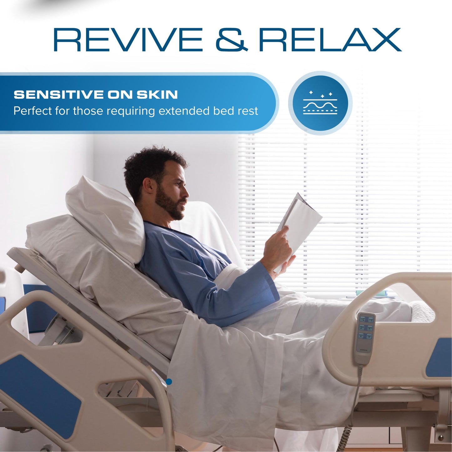 Kölbs NSR Long Term Care Pressure Redistribution Foam Medical Hospital Mattress, for Bedsore Treatment Nursing Homes and at Home Care