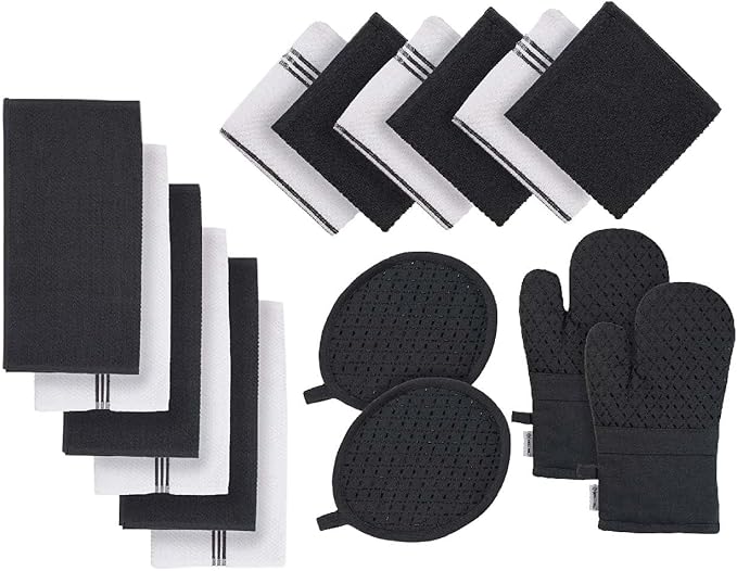 LANE LINEN Kitchen Towels and Dishcloths Sets