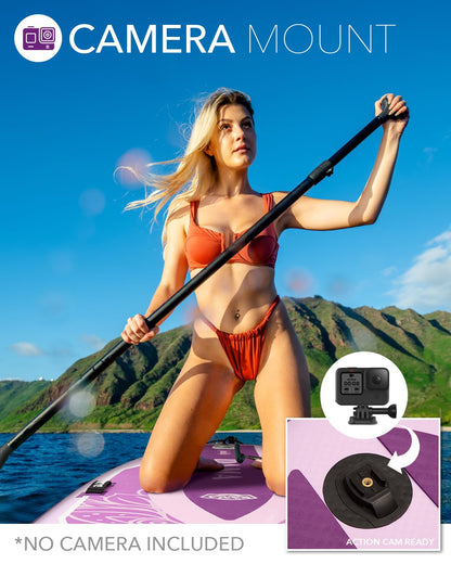DAMA Premium Yoga&Pets Inflatable Stand Up Paddle Board, 33” Extra Wide Sup Board for Adult on Water, 330lbs Yoga Boardd with Durable SUP Accessories & Carry Bag